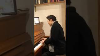 Public Piano  Paris France  Eastern Prelude No 3 by Chris Norton 2 pianolessons 112019 [upl. by Zinck]