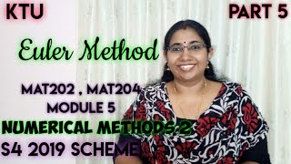 Eulers Method  Numerical Methods 2 MAT202  MAT204  Module 5 Part 5 [upl. by Enileqcaj340]