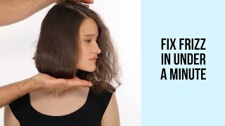 Insanely Easy Frizzy Hair Hack to Smooth Frizzy Poofy Hair [upl. by Jacobson]