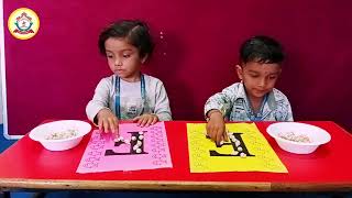 With the help of conch shells children learned to make letters [upl. by Alah]