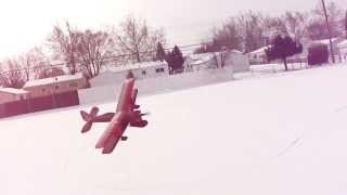 RC Biplane with snow skis PDF Plans now available httpfoamconceptjetsyolasitecom [upl. by Diskson]