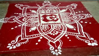 Very Creative Sohala Kothi Padma Fula Louts Jhoti ll Alpana For Laxmi Puja Manabasa Gurubar Jhoti ll [upl. by Airual]