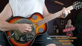 Practicing with The PYLE RESOPHONIC RESONATOR GUITAR resonatorguitar slideguitar blues guitar [upl. by Bonns776]