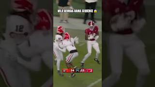 Alabama vs Georgia ending was CINEMA 🍿 [upl. by Aihtennek421]