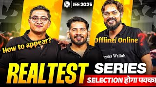 PW Real Test Series 2025  JEE Test  Diwali Sale Live 🔥 [upl. by Aisereht212]