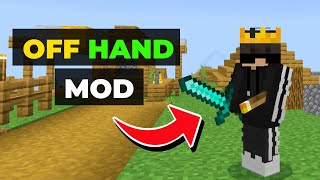 Minecraft PE LEFT  HAND Addon🔥  MCPE Off Hand Mod 2024 [upl. by Orji]