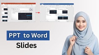 How to Convert PPT Slides into Word Document [upl. by Annorah]