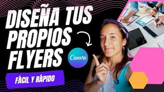 🧚 Cómo hacer FLYERS publicitarios en CANVA  2024 [upl. by Attennhoj936]