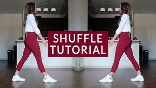 Shuffle Tutorial Basics Running Man T Step and Variations [upl. by Nadruoj]