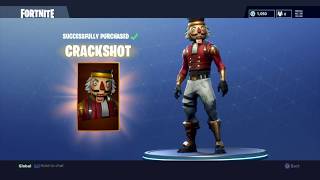 Purchasing The New Crackshot Outfit  Fortnite Battle Royale [upl. by Eireva]