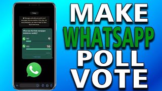 How to Make WhatsApp Poll Vote easy guide [upl. by Ysnil]