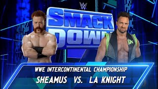 WWE 2K24  LA Knight vs Sheamus  IC Title Match  THE GRANDEST  Episode 8 [upl. by Nahbois]