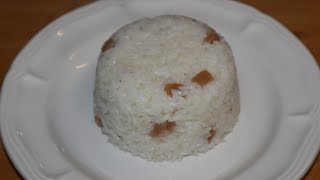 How to make arroz blanco con tocinowhite rice with pork fat arroz explore easyrecipe [upl. by Alonzo]