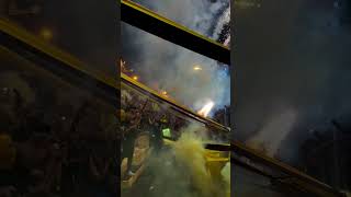 Peñarol fans go wild with fireworks [upl. by Nordek]