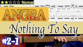 Angra  Nothing To Say 21 【Bpm6081 Gt TAB】 [upl. by Ecniuq991]