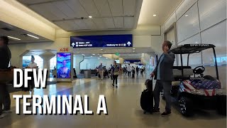 4K Walking Through Terminal A at DFW Airport in Dallas TX [upl. by Ranchod661]