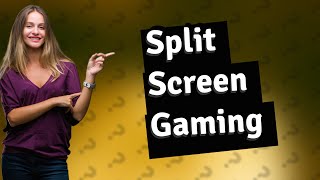 Can you play split screen games on 2 monitors [upl. by Kenrick]