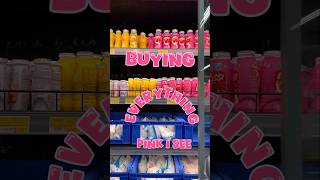 Pink Challenge🎀🛍️Buying Everything PINK I 👀funchallengefoodchallengefunnyfoodyshortsshorts [upl. by Isyak]