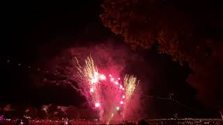 Fireworks in Frankfurt Museums Ufer Fest 2022 [upl. by Onifur263]