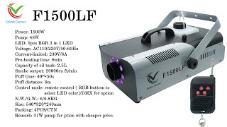 1500W RGB LED Fog Machine [upl. by Elvah623]