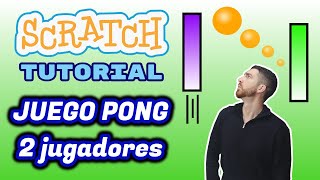 Cómo hacer el JUEGO PONG para 2 jugadores  Ping Pong  Atari  Tutorial Scratch 30 español [upl. by Nereus]