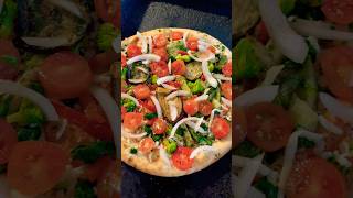 Added freshly picked veggies from my backyard garden  Frozen pizza from LIDL sogood [upl. by Radcliffe]