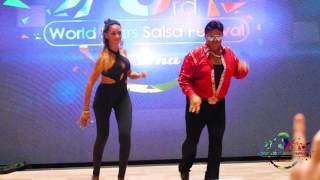 Workshop EDDIE TORRES amp BERSY CORTEZ Pachanga 3rd World Stars Salsa Festival 2017 [upl. by Kered586]