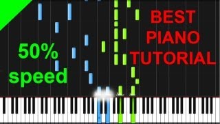 Yann Tiersen  La Valse Des Monstres 50 speed piano tutorial [upl. by Lipfert530]