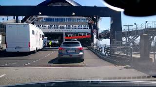 Driving onto Helsingor to Helsingborg Ferry [upl. by Trevah16]