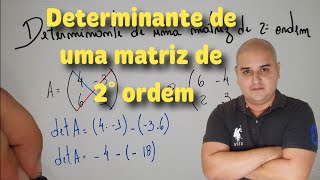 Determinante de uma matriz de 2° ordem  Determinante matriz 2x2 [upl. by Aniger]