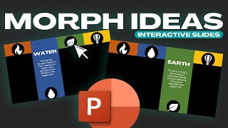 Morph Transition Ideas  Pull Down Animation  Stepbystep PowerPoint Tutorial [upl. by Kcirdde726]