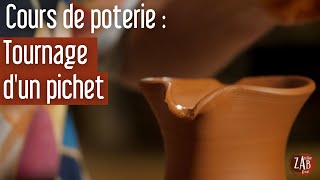 Tournage d’un pichet  Tuto de poteries 🏺 [upl. by Certie]