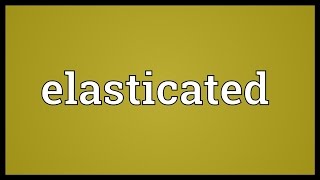 Elasticated Meaning [upl. by Nickola274]