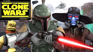 Star Wars The Clone Wars  Boba Fett vs Cad Bane Full Plot [upl. by Tudela]