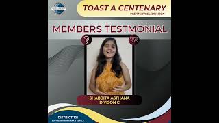 TM Shabdita Asthana from Christ Toastmasters Club  Division C [upl. by Adnicul]