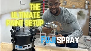 The ultimate painting upgrade 25 Gallon Fuji Spray Pressure Pot [upl. by Irra]