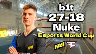 CS2 POV  NAVI b1t 2718 vs FaZe Nuke Esports World Cup 2024 [upl. by Eislehc]