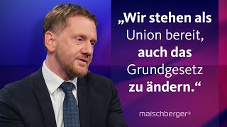 quotTäter abschieben auch nach Afghanistanquot – Michael Kretschmer CDU im Gespräch  maischberger [upl. by Peirsen200]