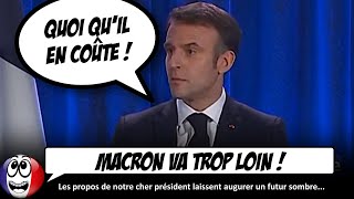 Les propos TRÈS INQUIÉTANTS de Macron sur la guerre en Ukraine [upl. by Emery672]