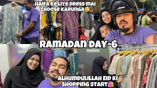 Ramadan day6  Alhumdulillah EID ki shopping start  Haifa amp Qashif vlog [upl. by Arick]