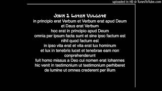 John 1 Latin Vulgate Key of B  Classical Conversations [upl. by Aderfla]