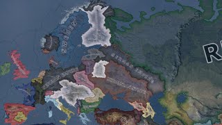 The Russian Empire experience in Kaiserreich HOI4 Timelapse [upl. by Olag]