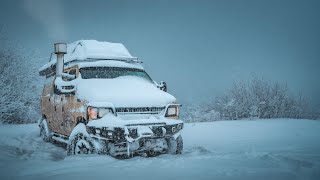 Camping  Unexpected Snowstorm Best Day Ever [upl. by Bosson]