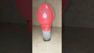 Balloon Suction Magic Glass Lift Experiment  Air Pressure Experiment shorts [upl. by Benioff490]