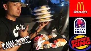 10000 CALORIE CHALLENGE  EPIC CHEAT MEAL [upl. by Eniroc]