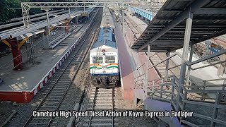 Daytime Railspotting  Koyna Express Back in Diesels Loco [upl. by Santiago]