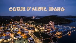 Coeur dAlene Idaho  From Above 4K [upl. by Nilyahs]