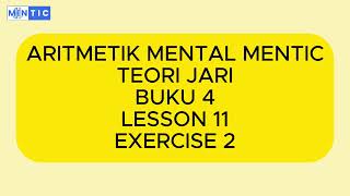 TEORI JARI  BUKU 4  LESSON 11  EXERCISE 2 [upl. by Molahs524]