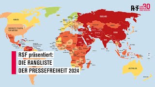 Rangliste der Pressefreiheit 2024 [upl. by Aninad]