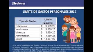 ANEXO GASTOS PERSONALES EN LINEA 2017 [upl. by Cesya235]